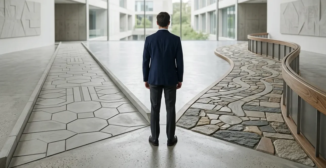 Financial decision-making concept with investment portfolio strategy elements