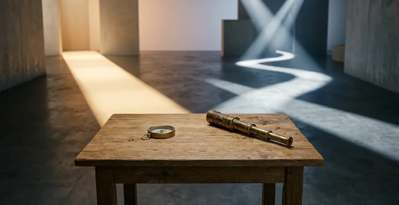 Professional investor reviewing fund performance data with financial charts in natural office setting