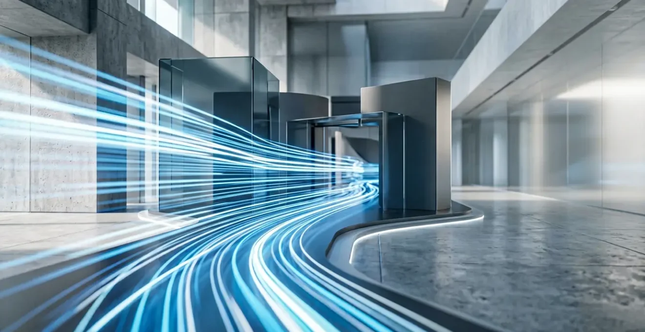 Modern life insurance underwriting process visualization showing digital transformation and speed