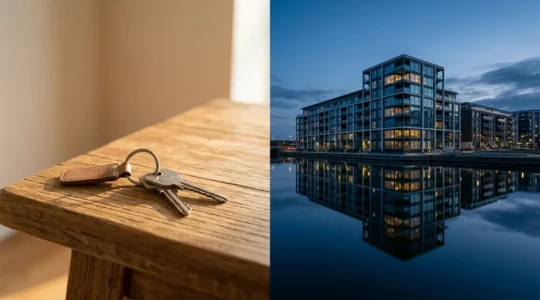 Professional real estate decision making concept in high interest rate environment