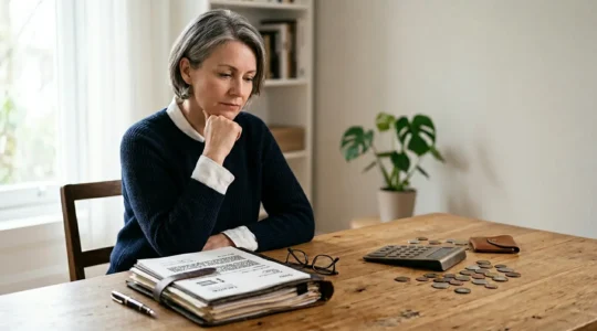 Person at financial crossroads considering endowment policy options