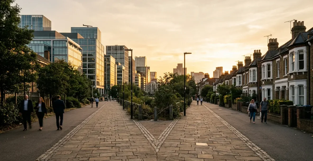Comparative visual representation of property investment structures showing contrasting paths for tax-efficient real estate ownership in the UK