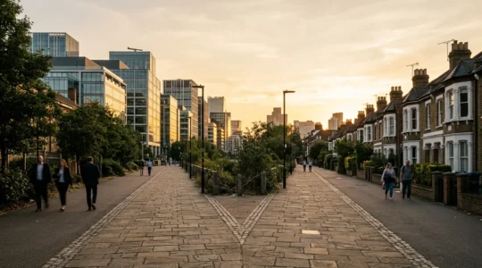 Comparative visual representation of property investment structures showing contrasting paths for tax-efficient real estate ownership in the UK