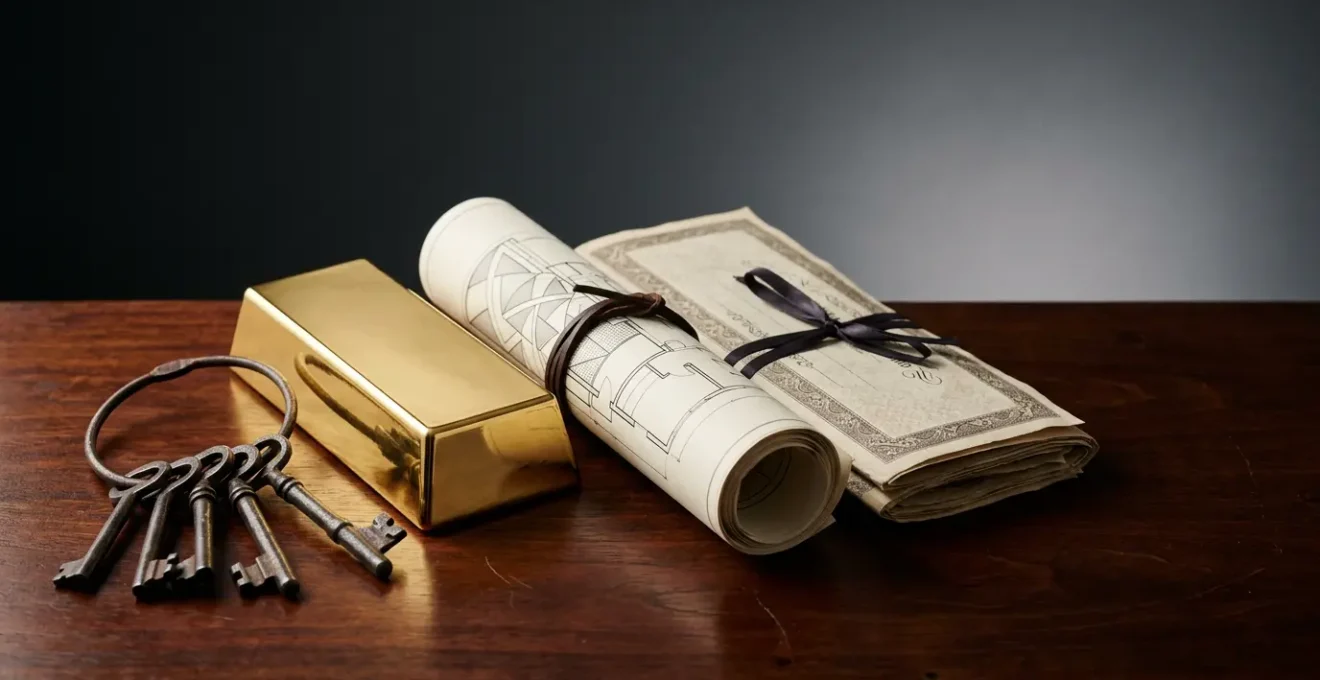 Professional scene showing tangible investment assets in a secure environment