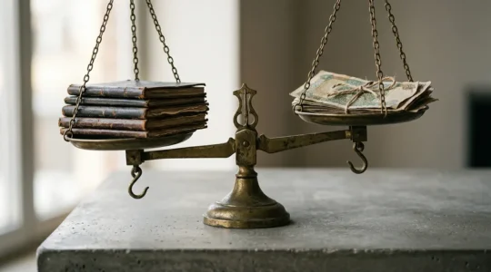 Financial decision-making concept for endowment policy holders weighing selling versus surrendering options
