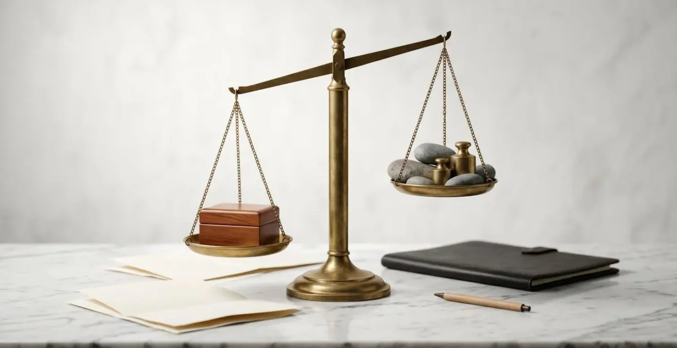 Symbolic photographic metaphor representing the shift in burden of proof with all risks insurance coverage