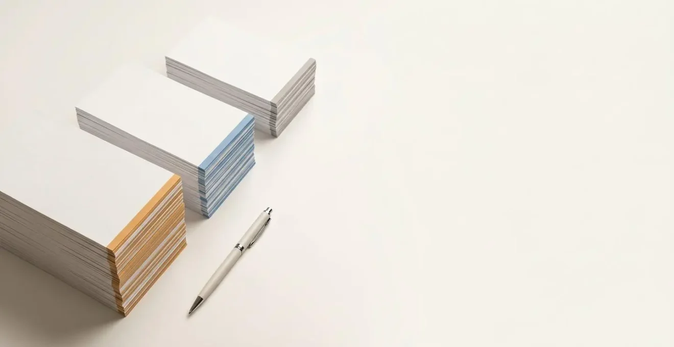 Minimalist overhead view showing organized financial priorities through spatial arrangement and visual hierarchy
